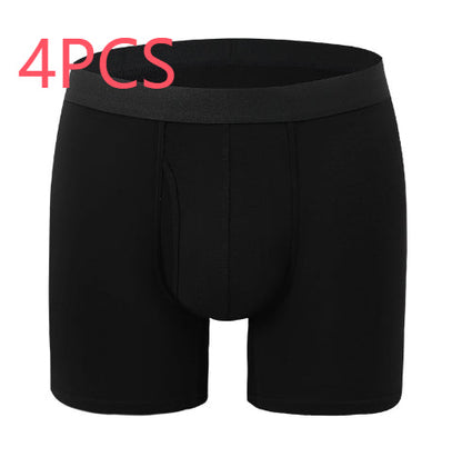 Extended Men's Underwear Bamboo Fiber Sports Breathable Mid Waist
