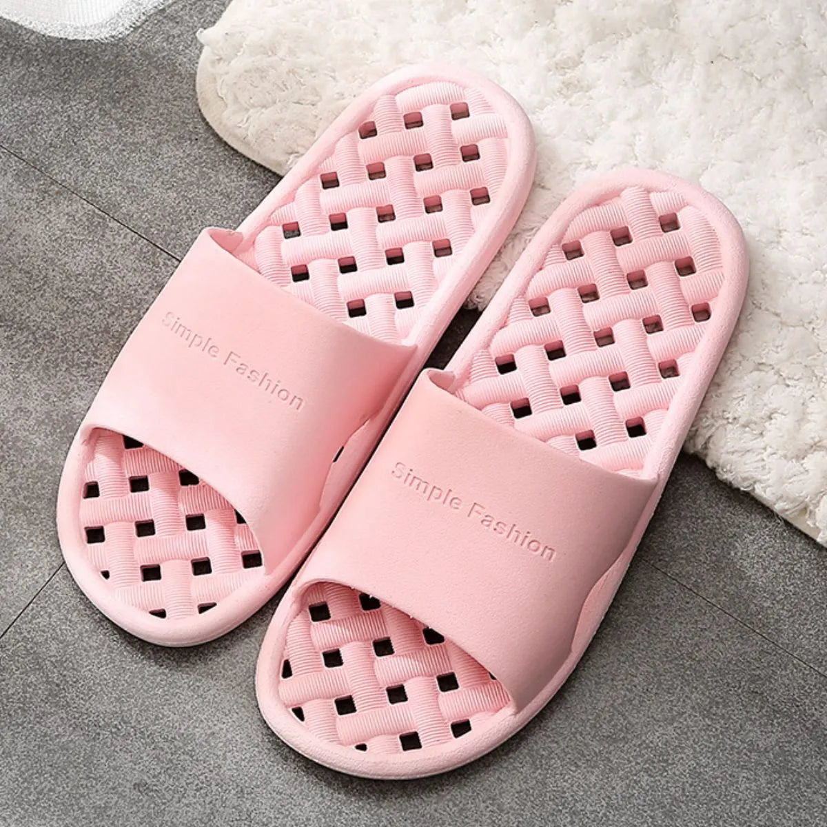 Open Toe Platform Slippers