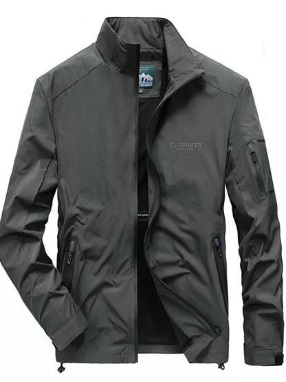 Men's Plus Size Lightweight Zip Up Jacket