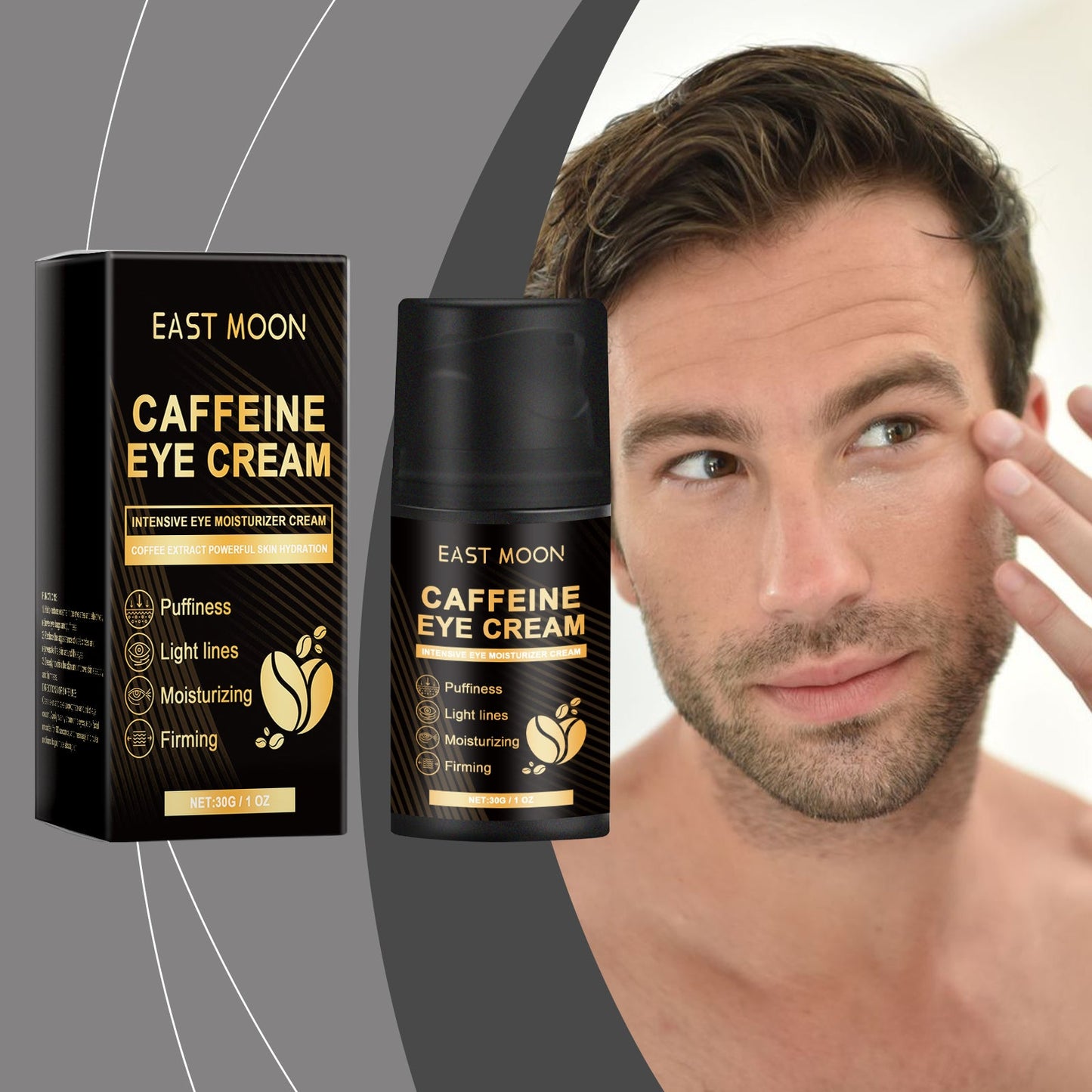 East Moon Caffeine Firming Eye Cream Hydrates, Lifts And Tightens The Skin Around The Eye