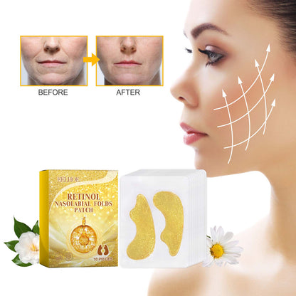 EELHOE Retinol Nasolabial Folds Patch, Nourish Skin Smooth And Delicate Skin Improves And Reduces Fine Lines