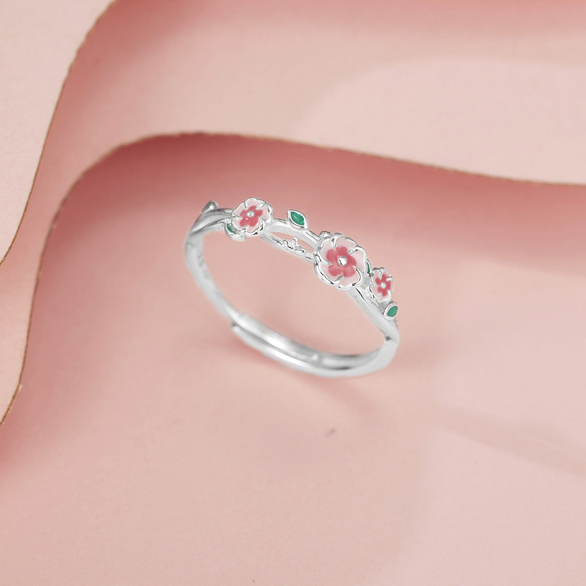 925 Sterling Silver Flower Ring