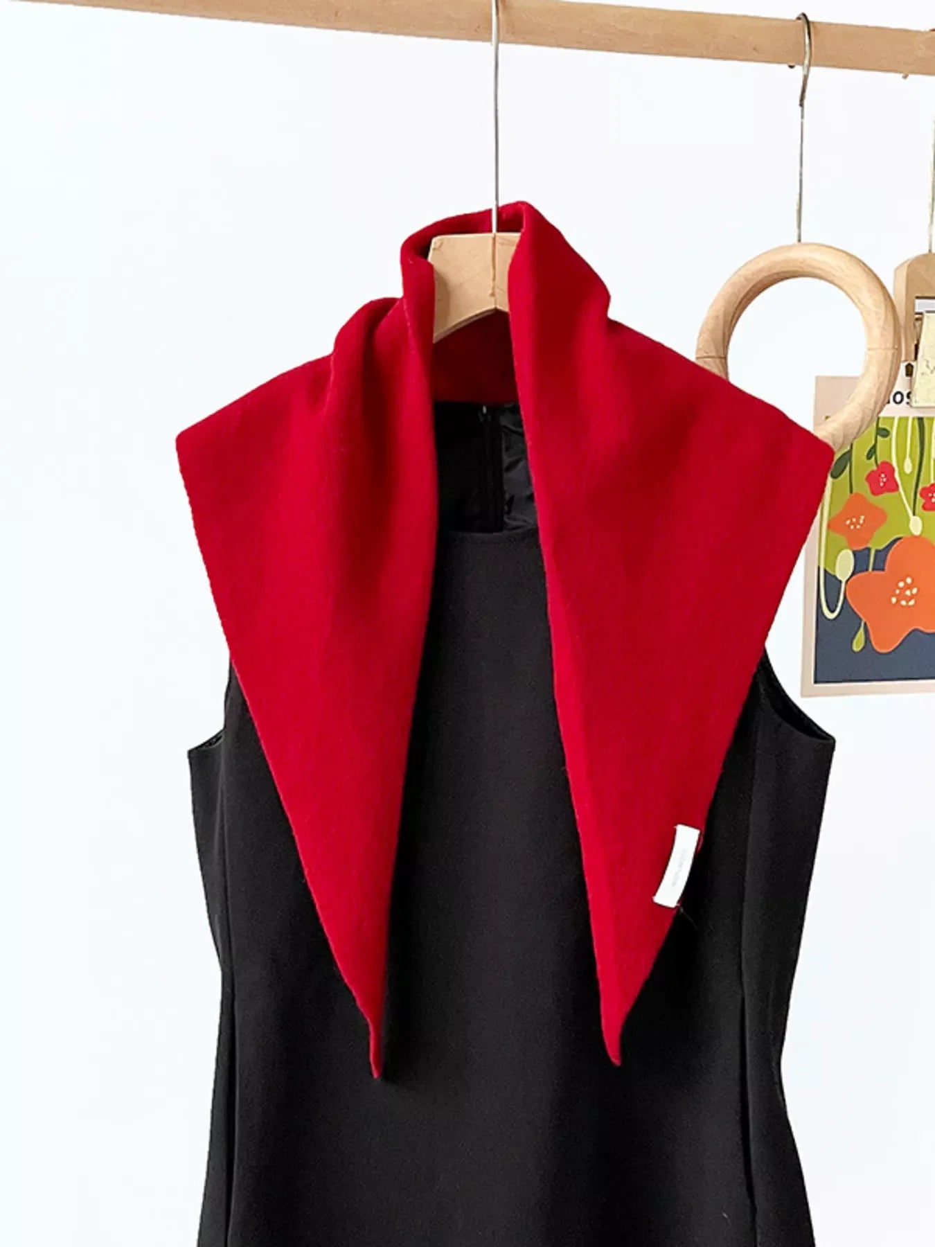 Solid Color Knit Scarf