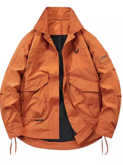 Men's Plus Size Urban Style Cargo Jacket