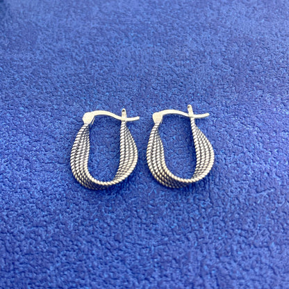 925 Sterling Silver Hoop Earrings