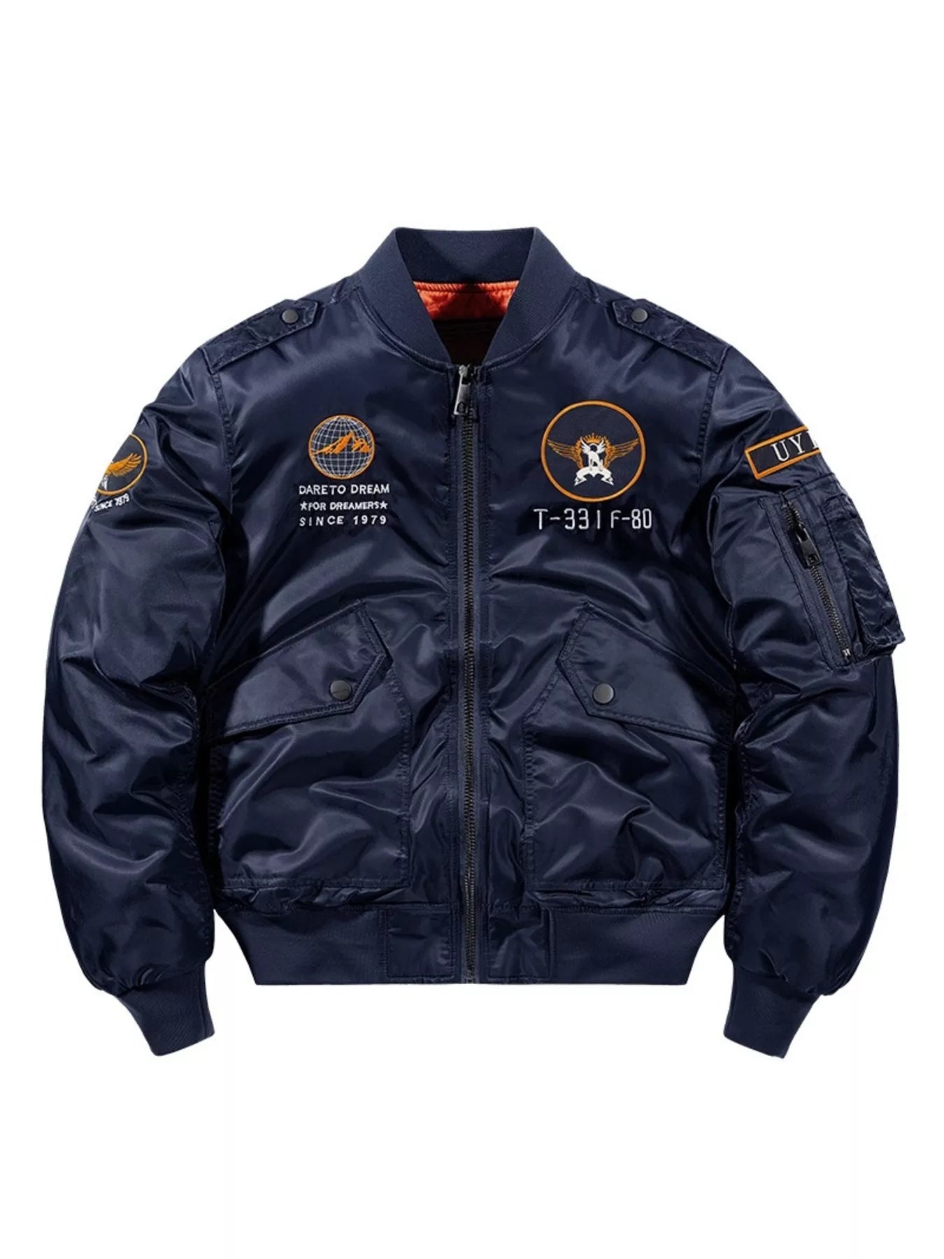 Men's Plus Size Zip Up Long Sleeve Jacket