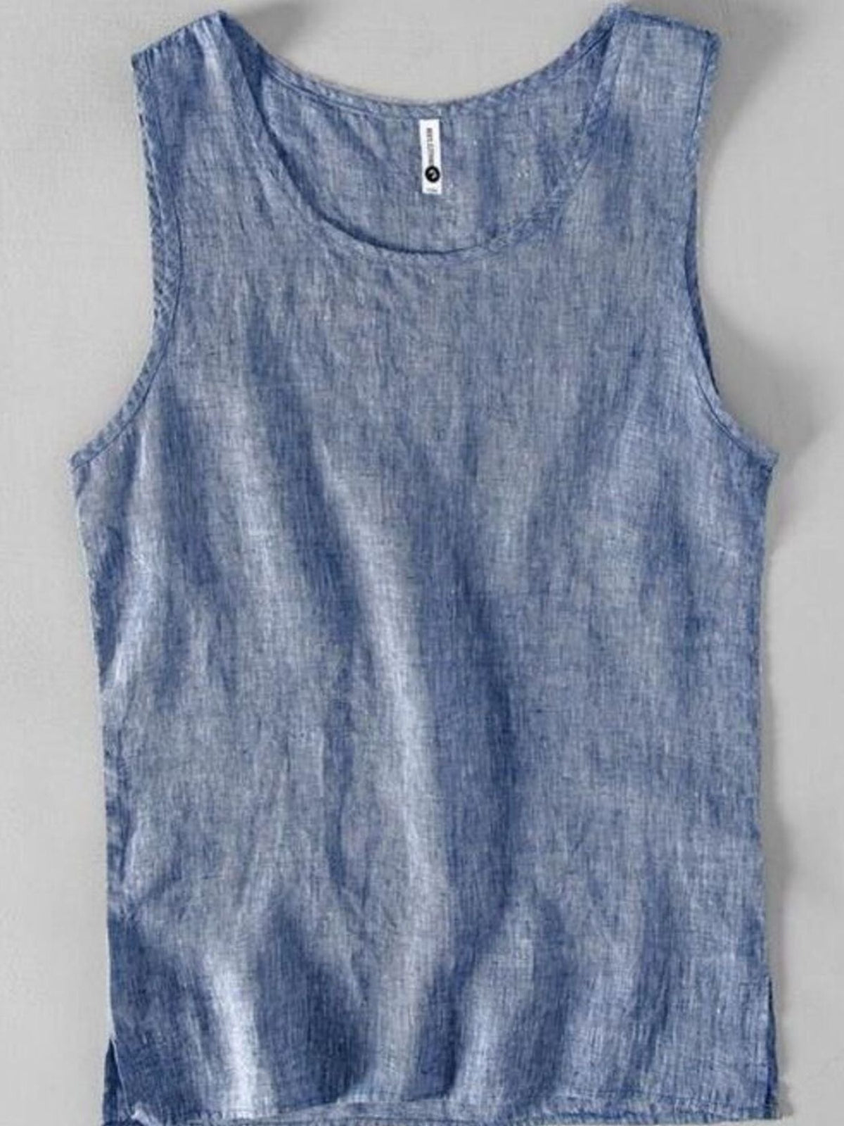 Men's Plus Size Round Neck Tank