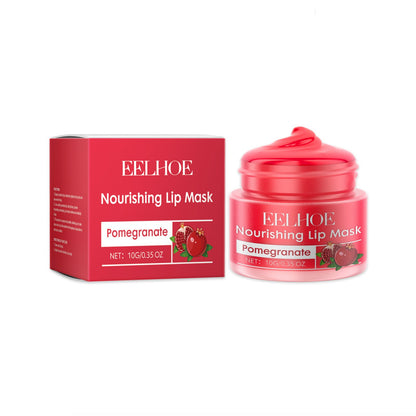 EELHOE Red Pomegranate Lip Mask, Moisturizes And Moisturizes Lips