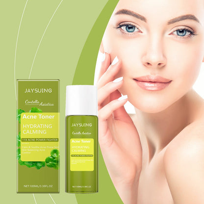 Jaysuing Asiaticum Toner, Fruit Acid Wet Compress Acne Skin Care To Improve Skin Elasticity Refreshing Oil Control