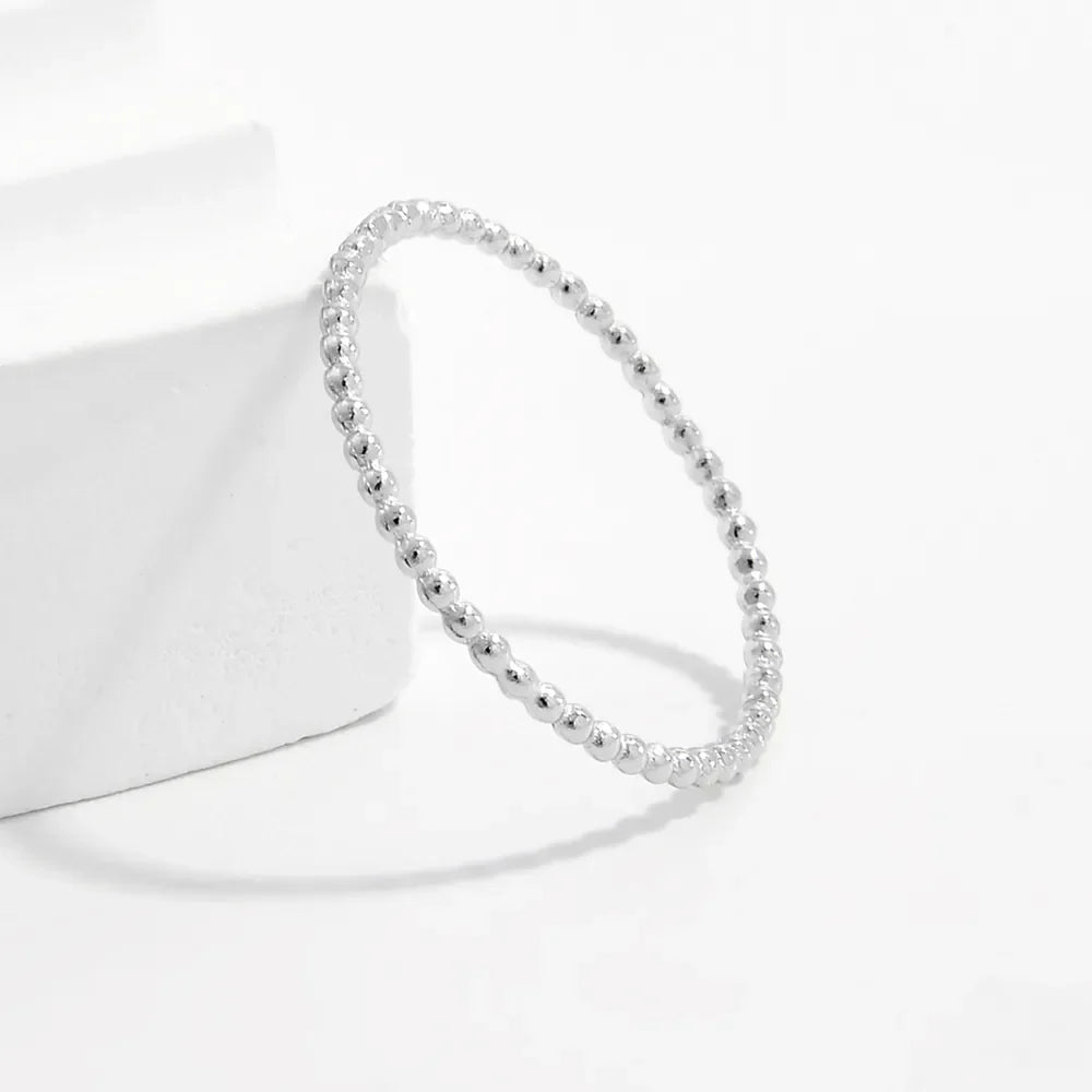 925 Sterling Silver Bead Ring
