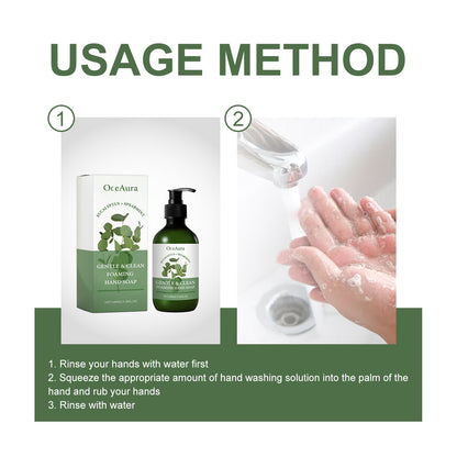 OceAura Gentle Clean Foaming Hand Soap, Gentle Cleansing Decontamination Moisturizing Skin Cleansing Skin