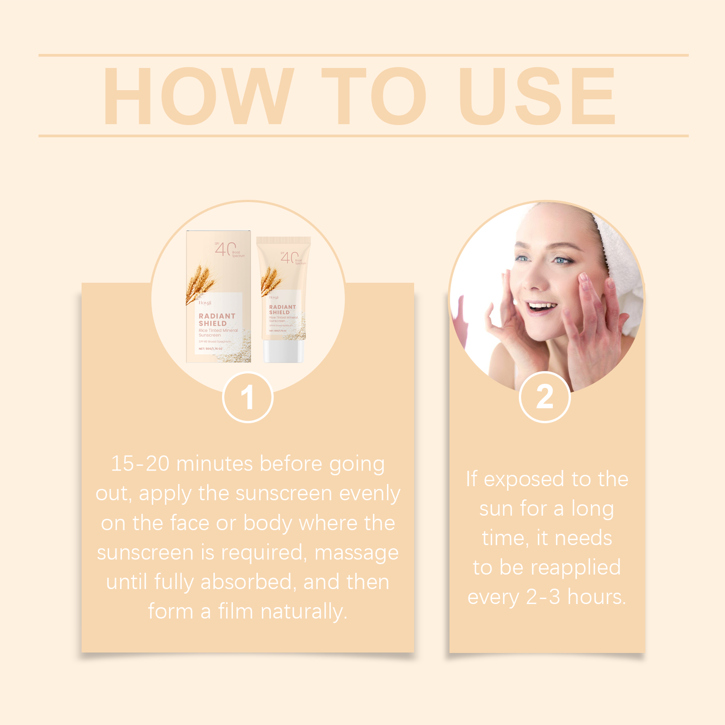 Hoygi Gentle Protective Cream Facial Moisturizing And Brightening Skin Isolation Care Light Refreshing Non-Sticky Protective Cream