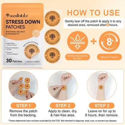 Relaxation Calmness And Pressure Drop Nursing Patch - 30 Patches