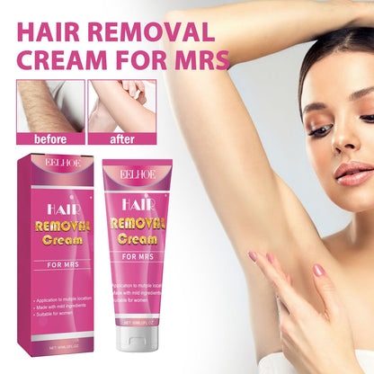 EELHOE Hair Removal Cream For Mrs, Full Body Underarm Gentle Hair Removal Without Irritation Refreshing Moisturizing Smooth Hair Removal Cream