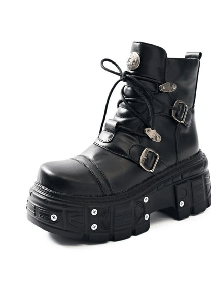 Lace Up Platform Boots