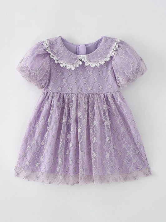 Children's Lace Peter Pan Collar Dress