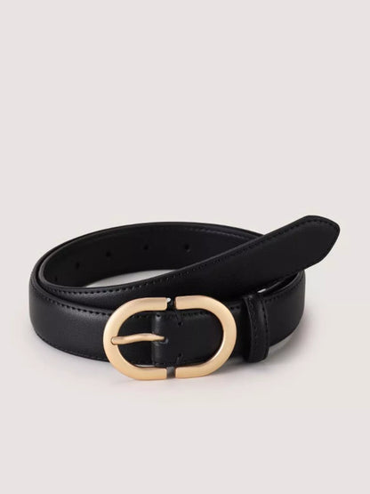 Oval Buckle Adjustable Belt