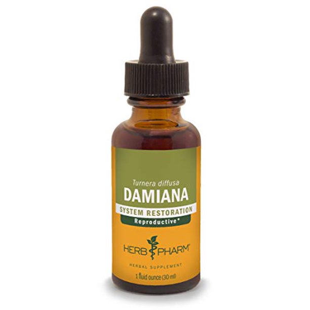 Herb Pharm Damiana Liquid Herbal Extract -Boosts Libido & Mood - 1 Fl Oz