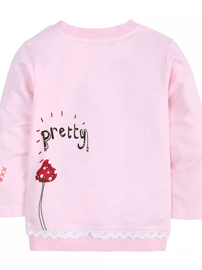 Children's Round Neck Top and Jeans Set