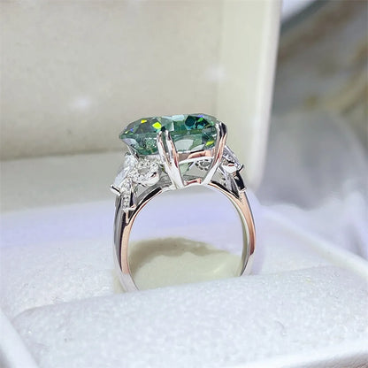 10 Carat Moissanite 925 Sterling Silver Ring