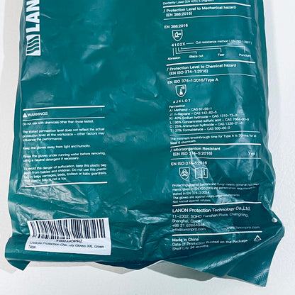 2-pack LANON V146 18" Nitrile Gloves, Chemical Resistant, Long Sleeve, XXL