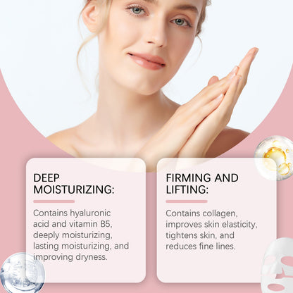 Hoygi Collagen Moisturizing And Anti-Wrinkle Mask (Bag) Three-In-One Moisturizing, Nourishing And Hydrating Facial Mask For Smooth And Tender Skin