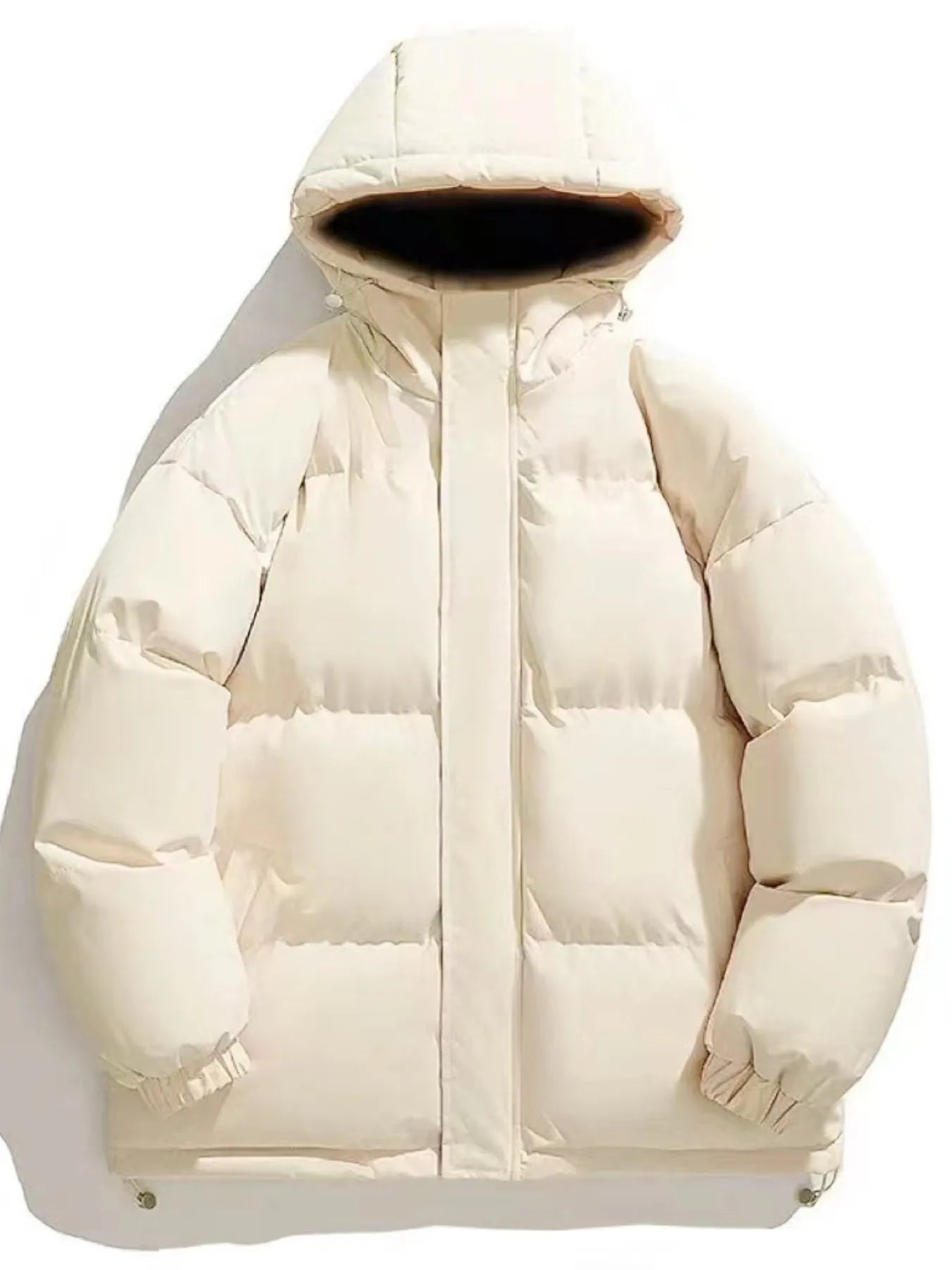 Men's Plus Size Zip Up Hooded Winter Coat
