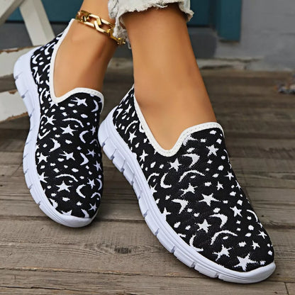Round Toe Platform Slip-Ons