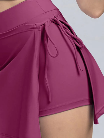 High Waist Active Skort with Pockets
