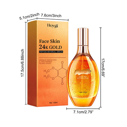 Hoygi 24k Gold Peptide Reversal Serum, Moisturizing Anti-wrinkle Firming And Anti-aging Essence