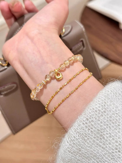 Beaded Bracelet with Charm