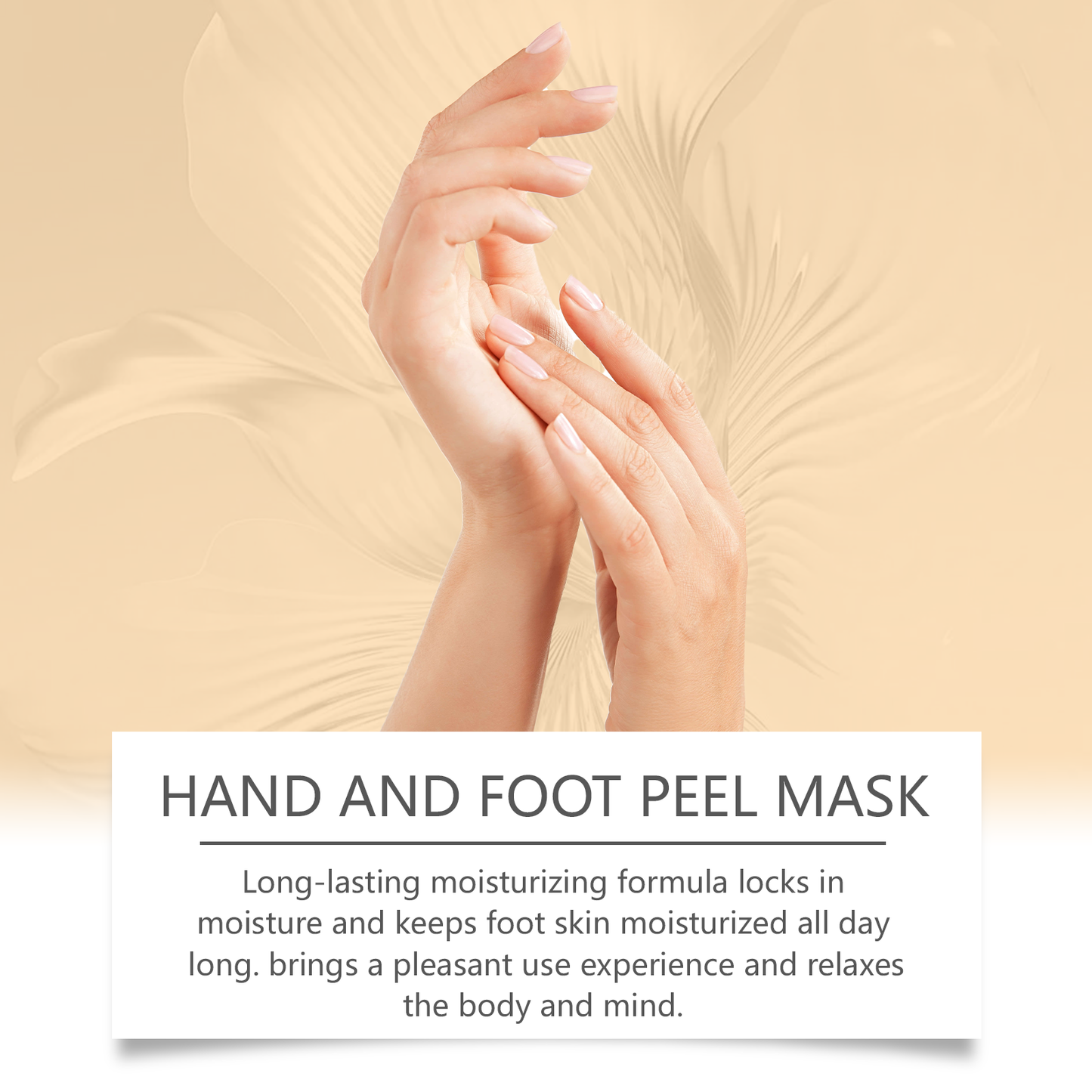 Wiyun Vitamin C Turmeric Pulls Hand And Foot Mask, Gently Cleans Dead Skin, Restores Moisture And Nourishes Delicate Hands And Feet Skin