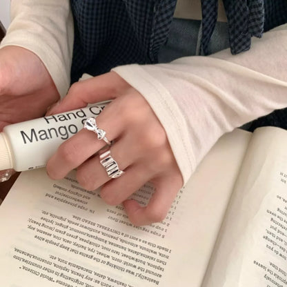 925 Sterling Silver Bow Ring