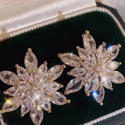 Christmas Snowflake Stud Earrings