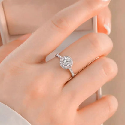 2 Carat Moissanite 925 Sterling Silver Ring