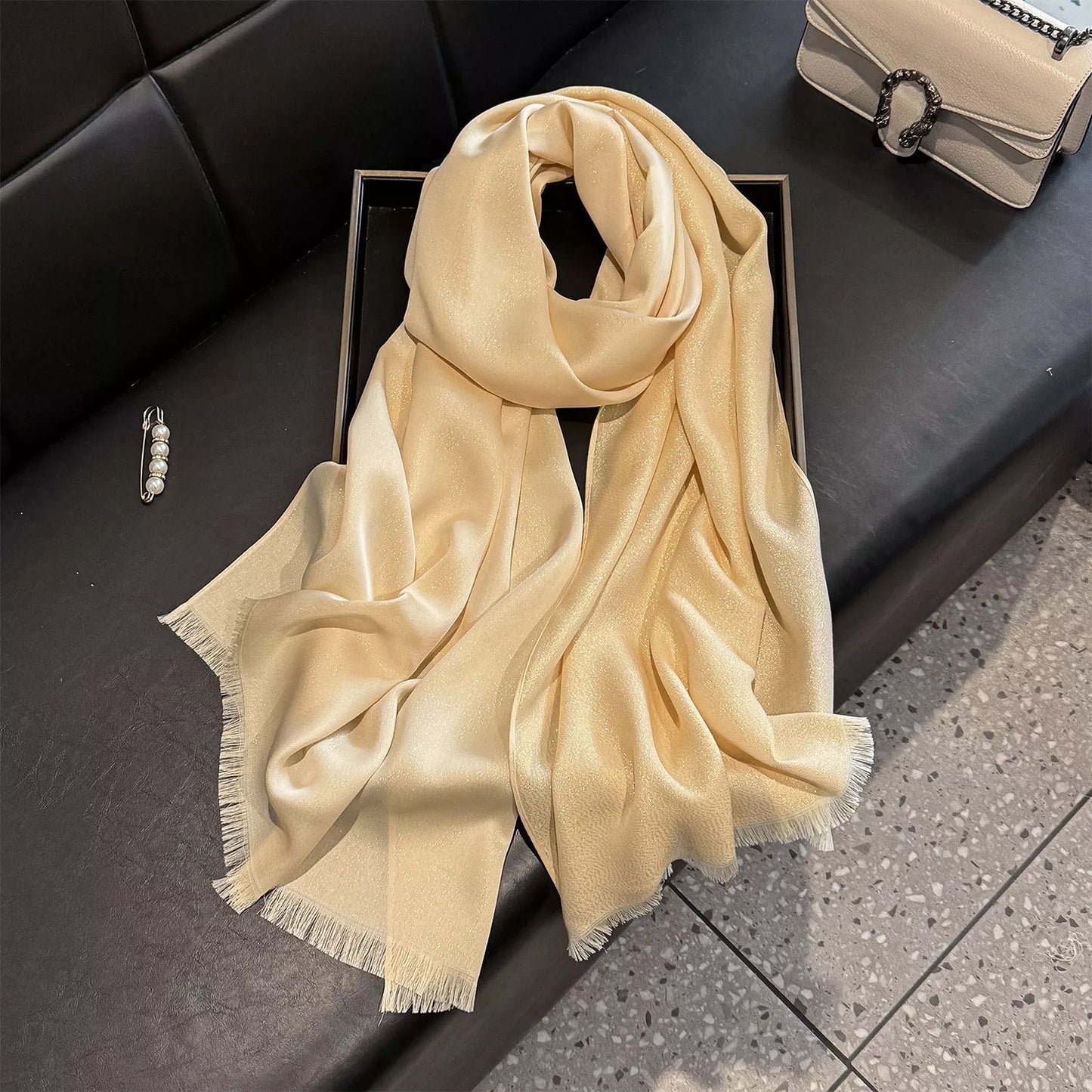 Raw Hem Scarf