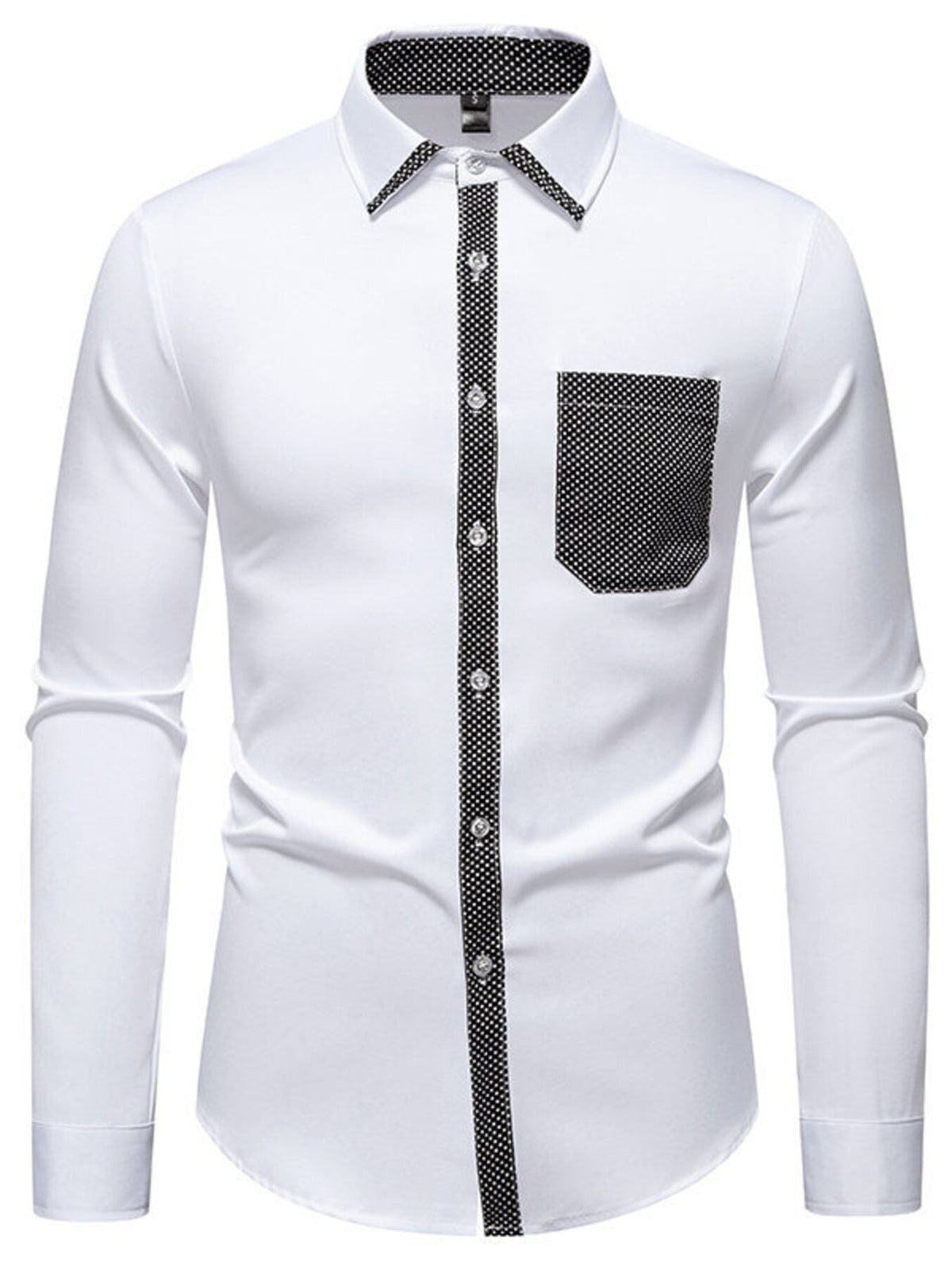 Men's Slim Fit Long Sleeve Shirt