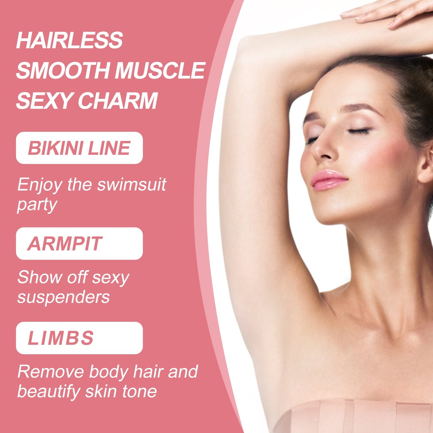 EELHOE Hair Removal Cream, Gentle Depilatory Facial Lip Body Smooth And Delicate Moisturizing Refreshing Depilatory Cream