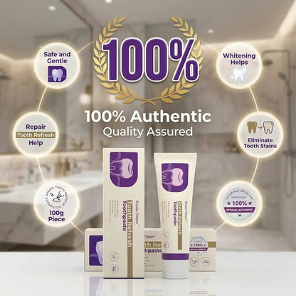 Kreain Nature Daily Oral Care Toothpaste, Hydroxyapatite Formula, Natural Ingredients, Sensitive Teeth Soothing Gentle Care, Whitening, Stain Repair & Elimination