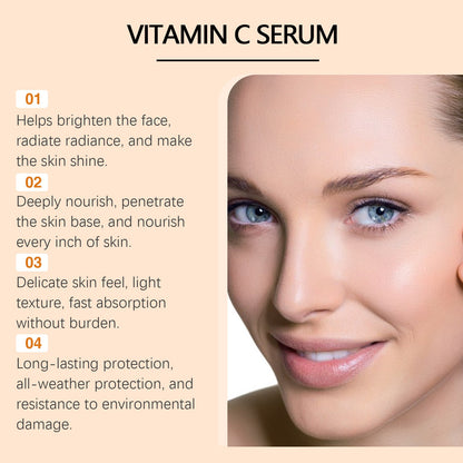 Ouhoe Vitamin C Brightening Essence Hydrates, Tightenes And Tightenes Delicate Skin And Pores