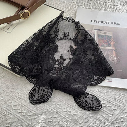 Elegant Lace Sheer Scarf