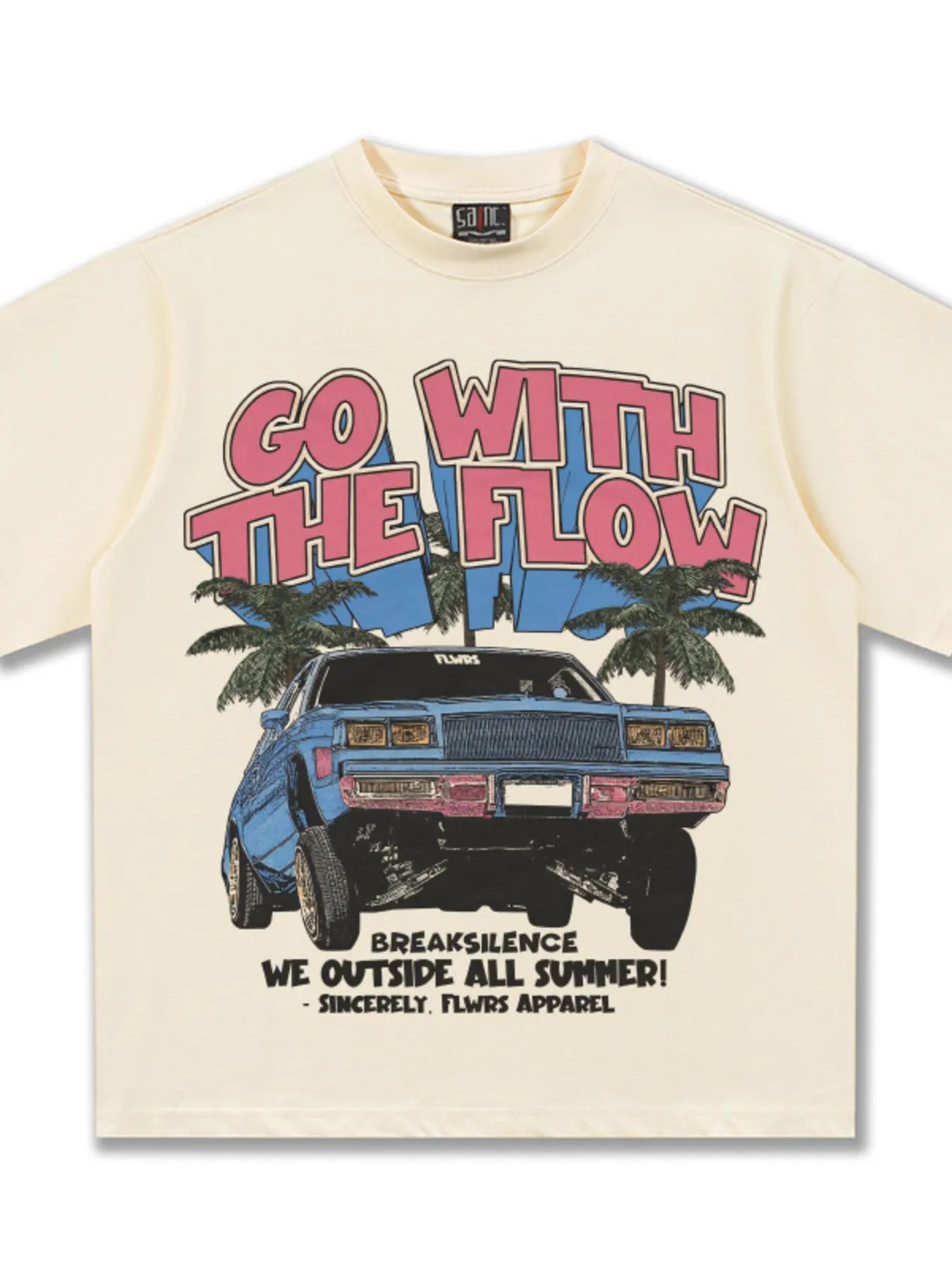 Men's Vintage Washed Graphic Oversized T-Shirt