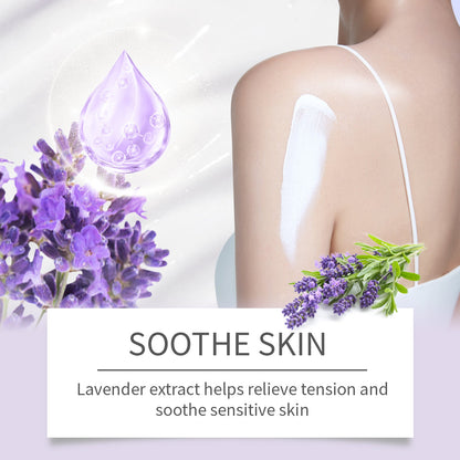 EELHOE  Lavender Moisturizing Shower Gel, Lavender Essence Cleanses And Moisturizes Skin Shower Gel