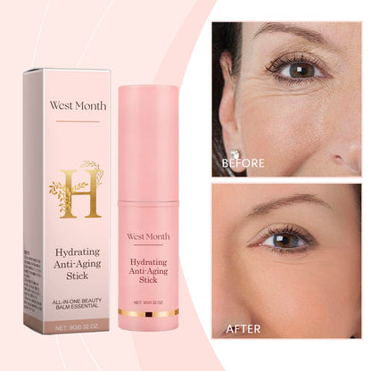 West&Month Fade Wrinkles Hydrating Stick, Moisturizing Lift Firming Hydrating Moisturizing Facial Stick