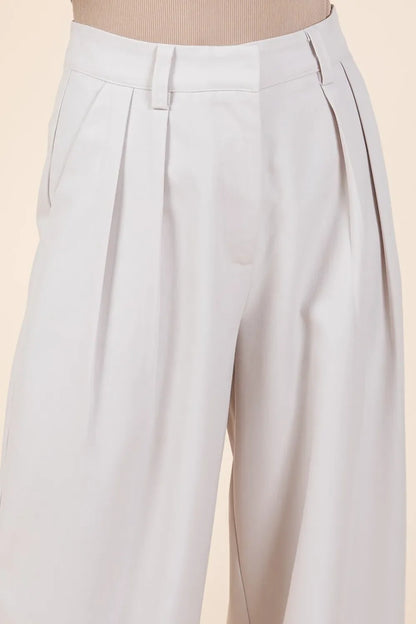 Mittoshop Pintuck Detail High Rise Pants