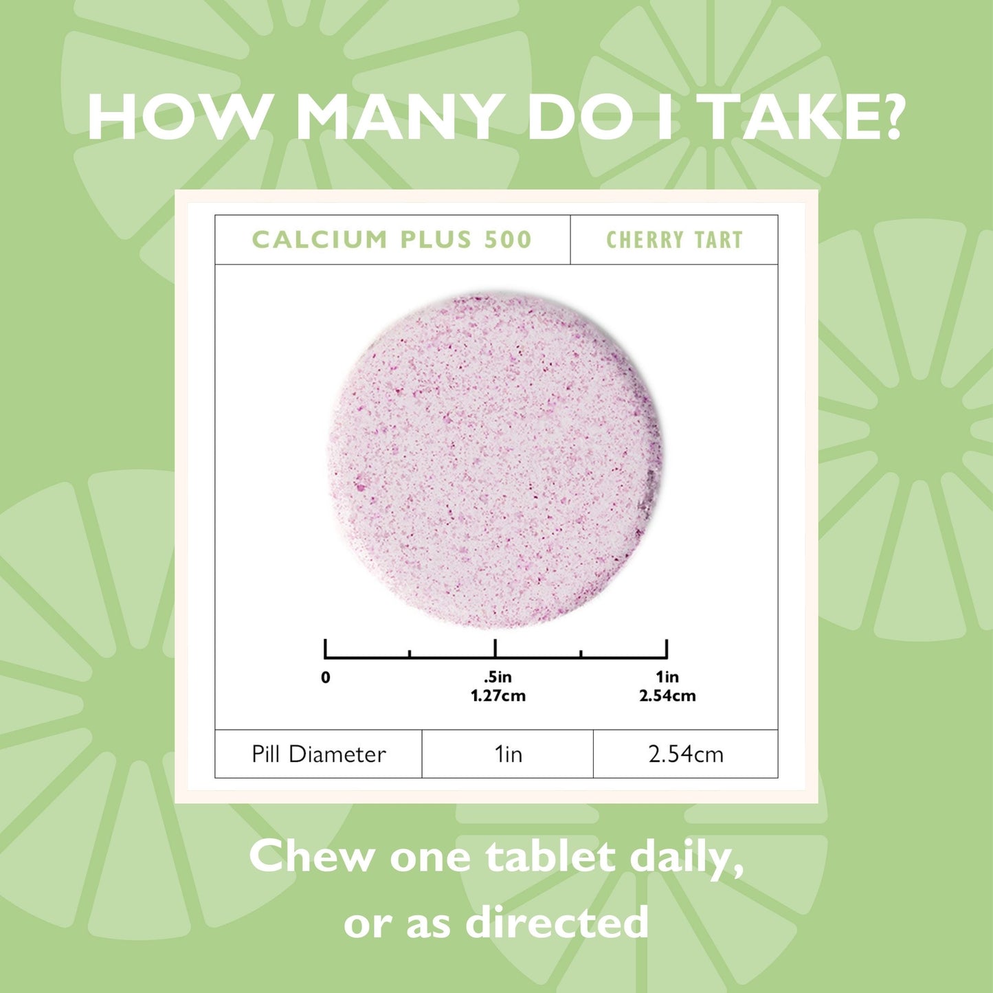 Chewable Calcium Citrate, 500mg