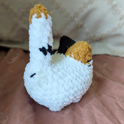 Chubby Calico Loaf Cat Plushie