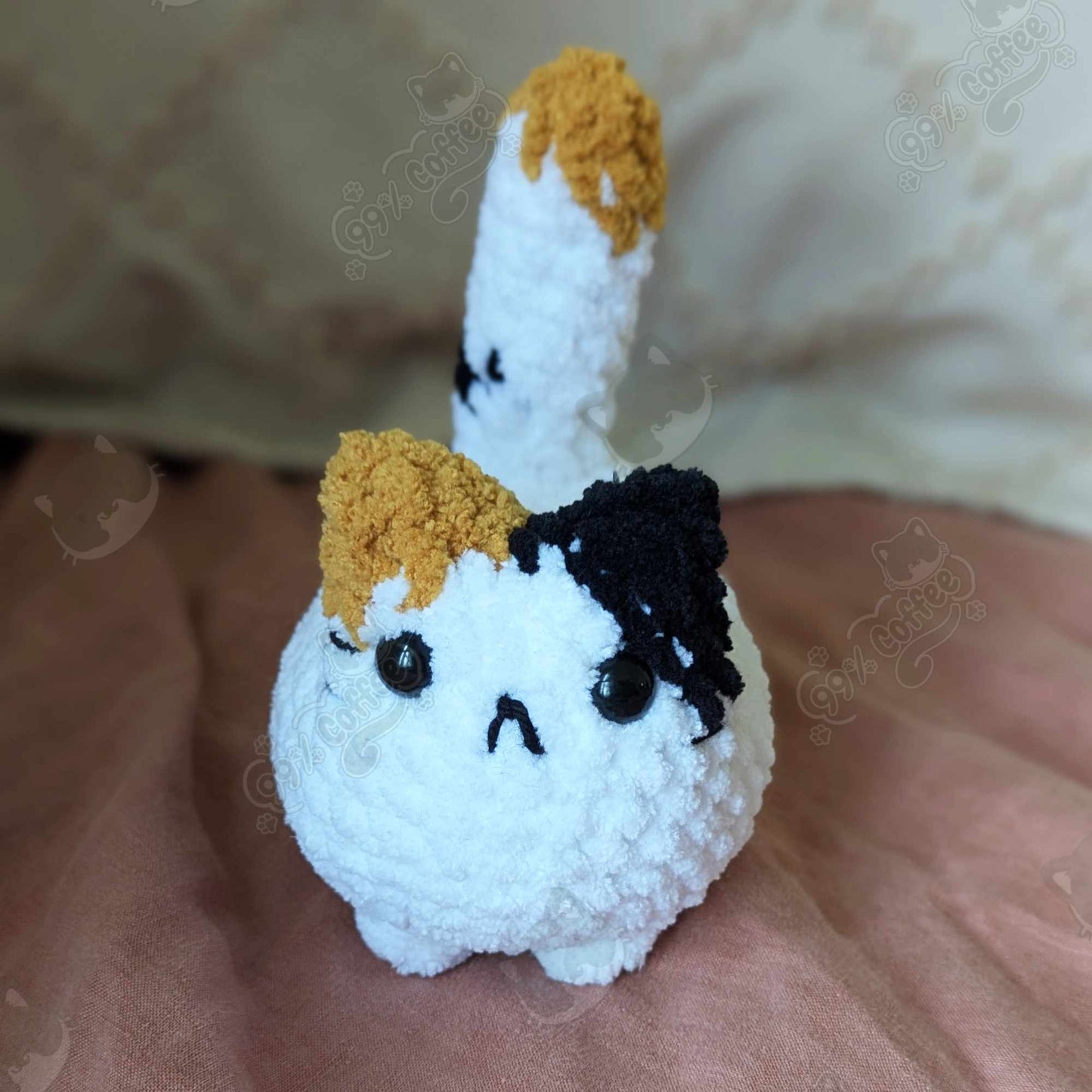 Chubby Calico Loaf Cat Plushie