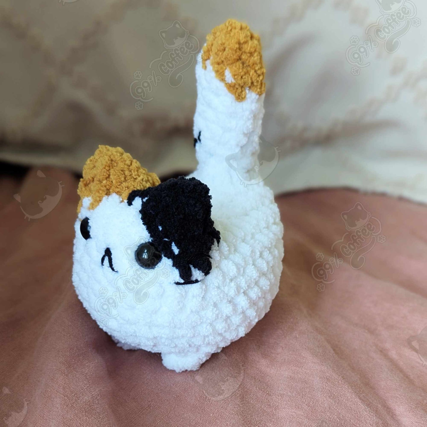 Chubby Calico Loaf Cat Plushie