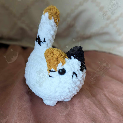 Chubby Calico Loaf Cat Plushie